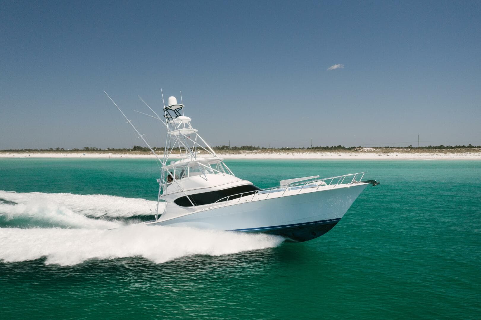 2016 Hatteras GT60  KNOT ON CALL  STBD Side 1
