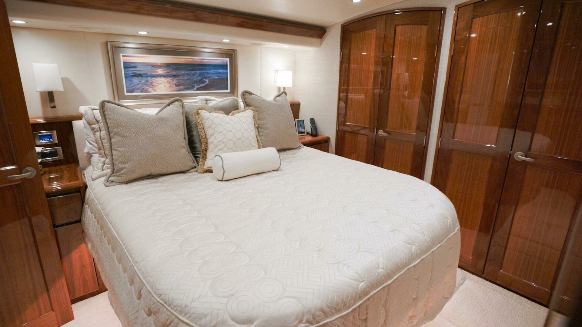 2018 Viking 62 Convertible- Da'Grits-Master Stateroom
