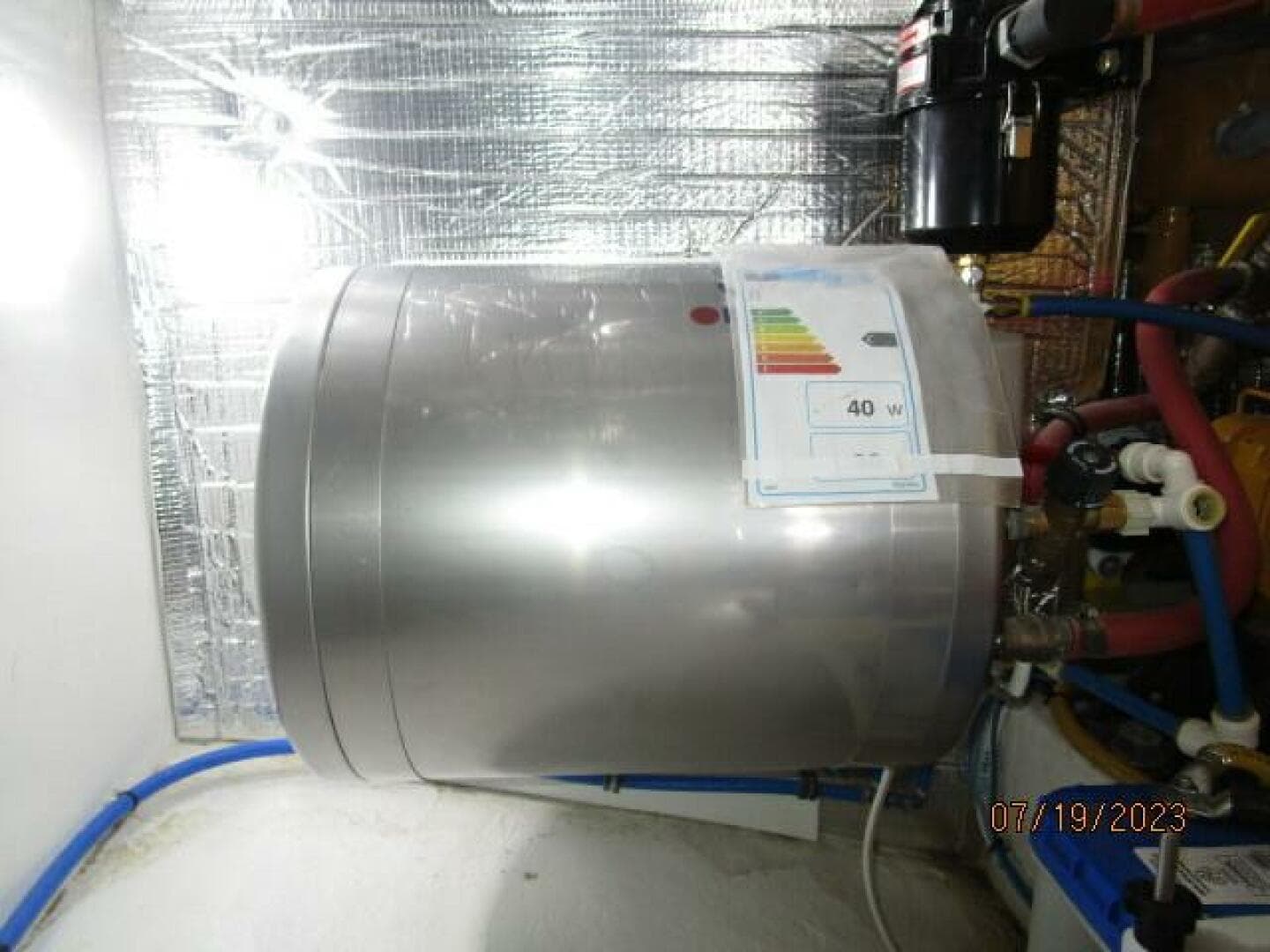 43' Flowers water heater