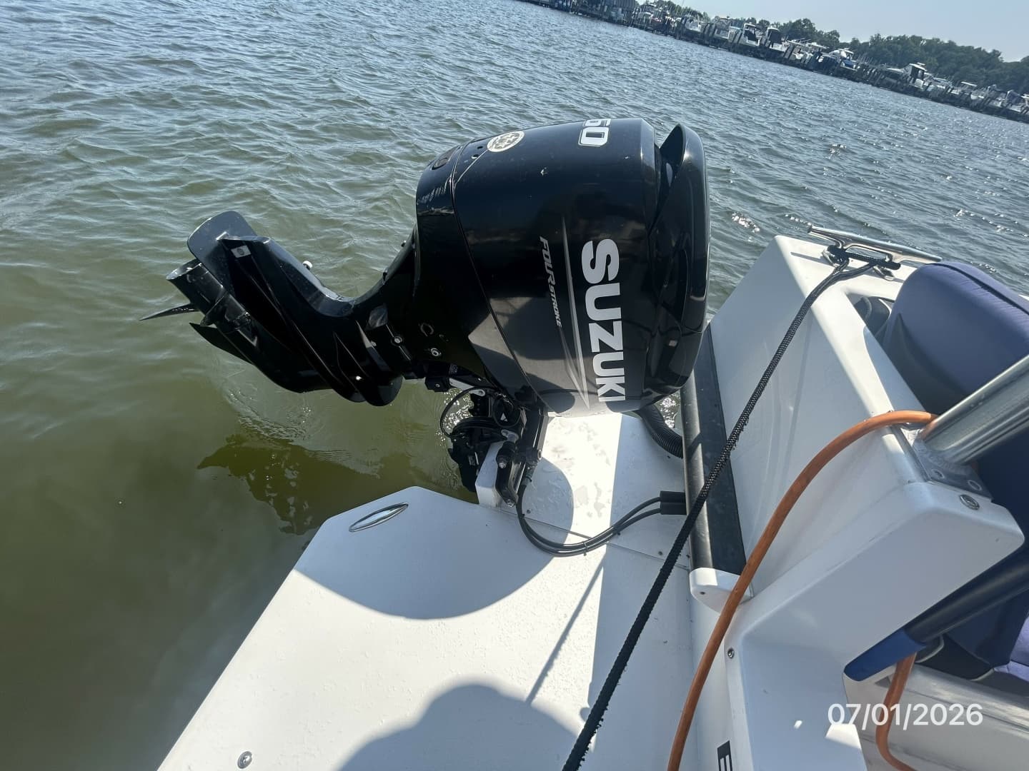 35' Great Harbour port outboard