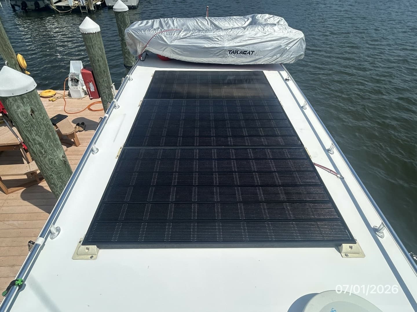 35' Great Harbour solar panels