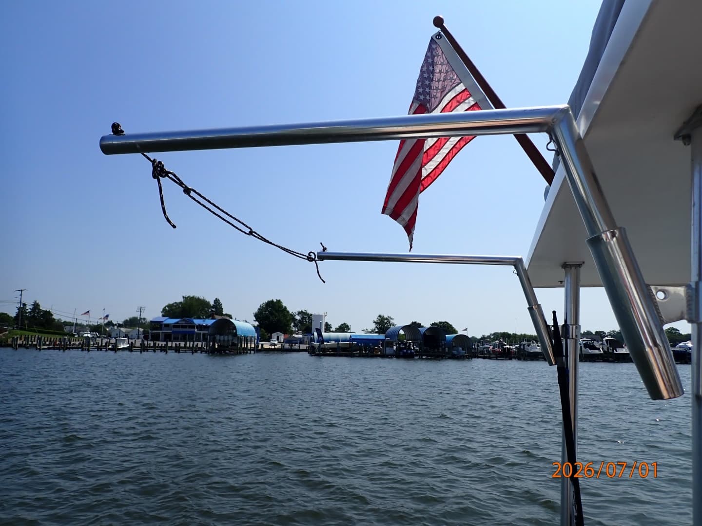 35' Great Harbour tender davits
