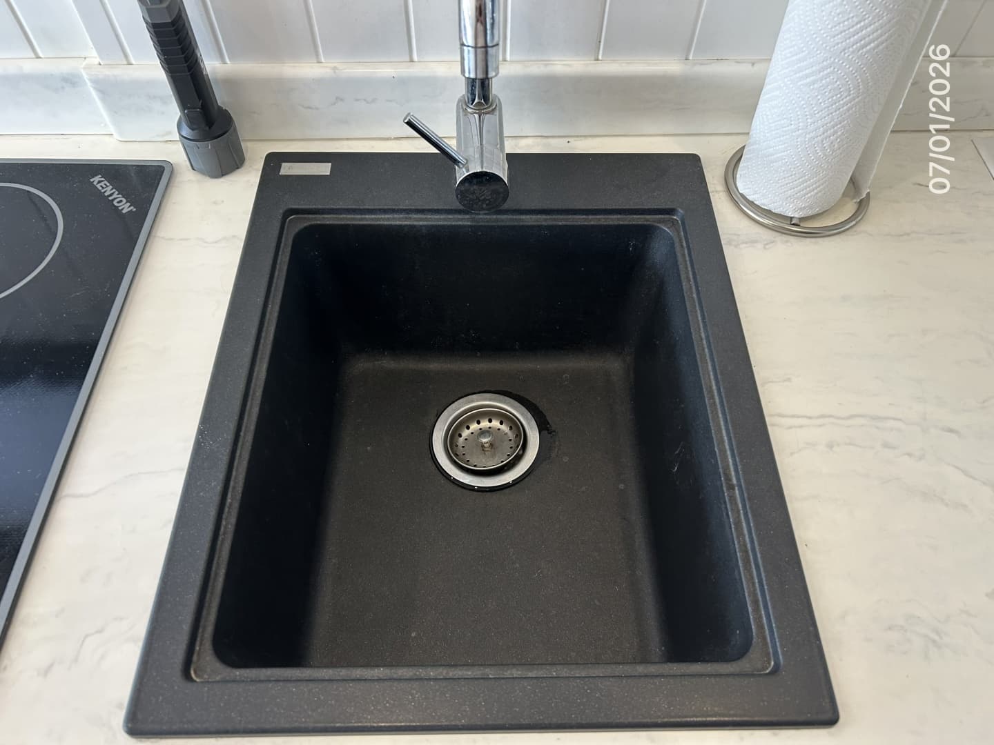 35' Great Harbour galley sink