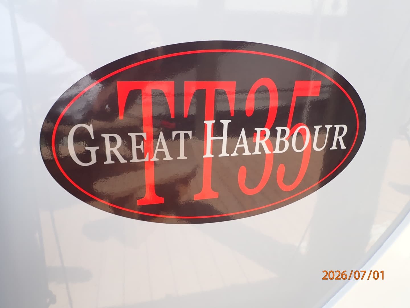 35' Great Harbour builder plate