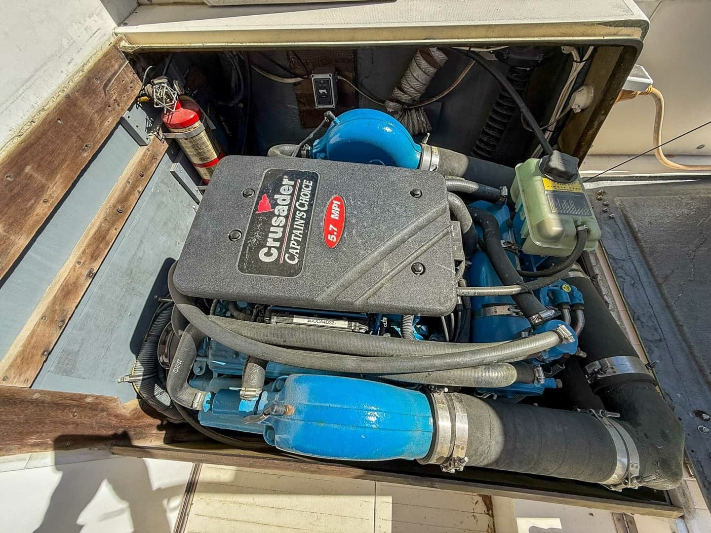 Starboard engine closeup 