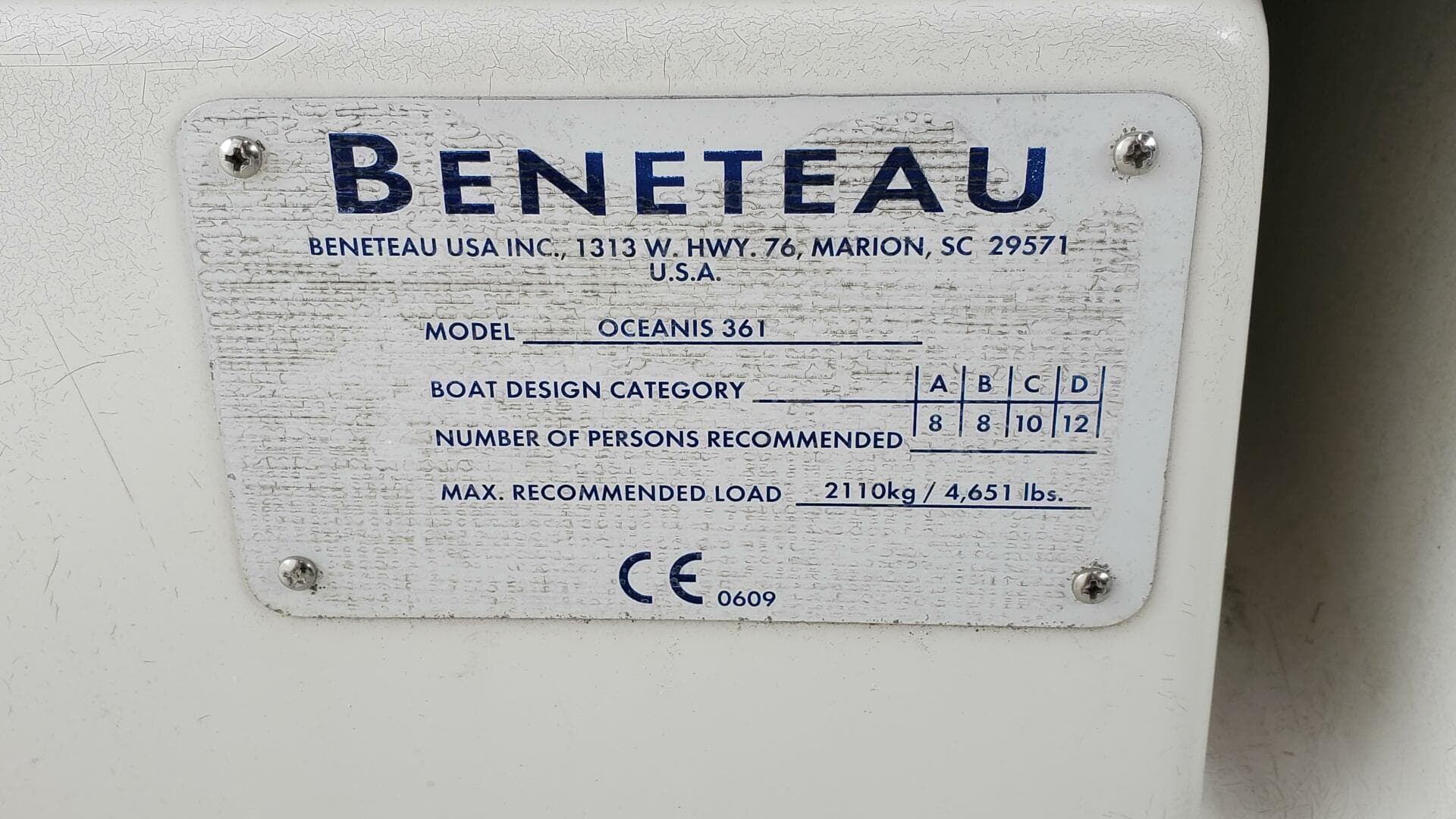2000 Beneteau 361