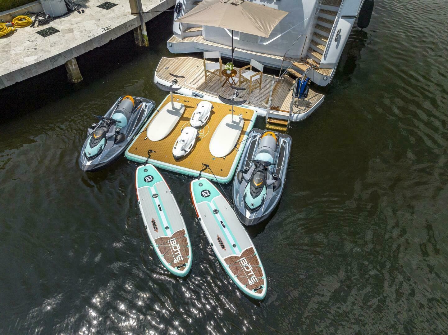 2012 Princess 104 - inflatable dock