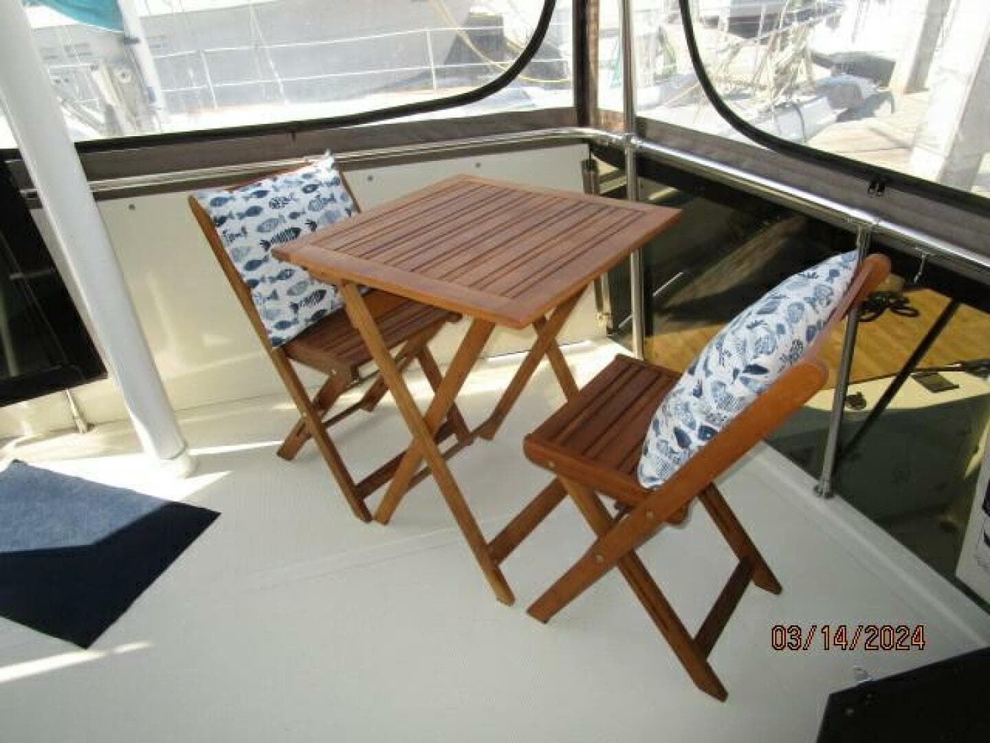 48' Camargue sundeck seating