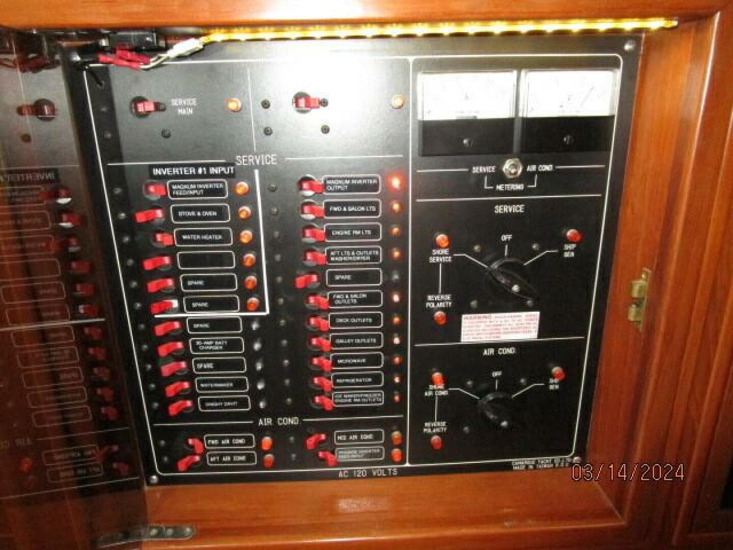 48' Camargue electrical panel1