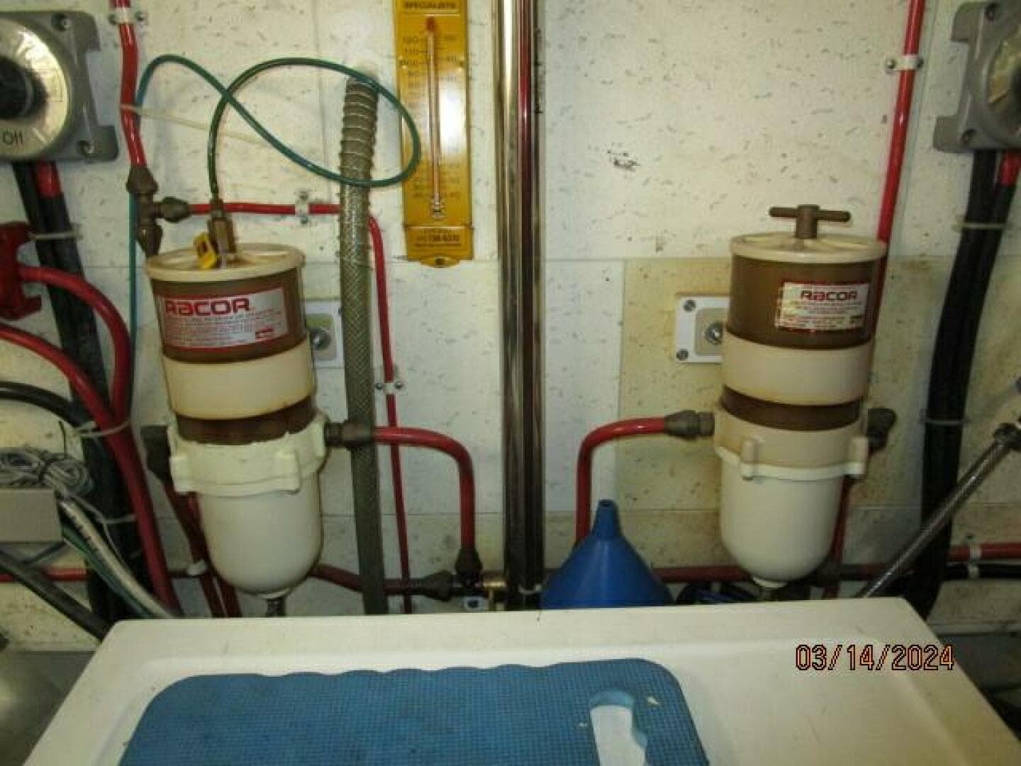 48' Camargue Racor fuel filters