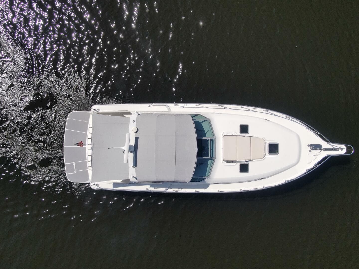 40 Tiara 1995 400 EXP 'SPROUT' Aerial View