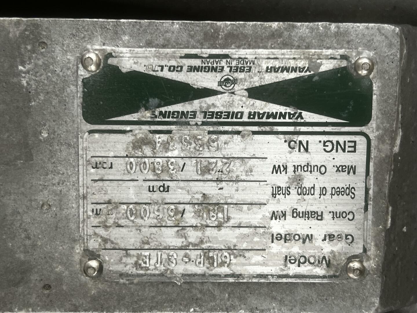 LITTLE EVA_Yanmar Engine Tag