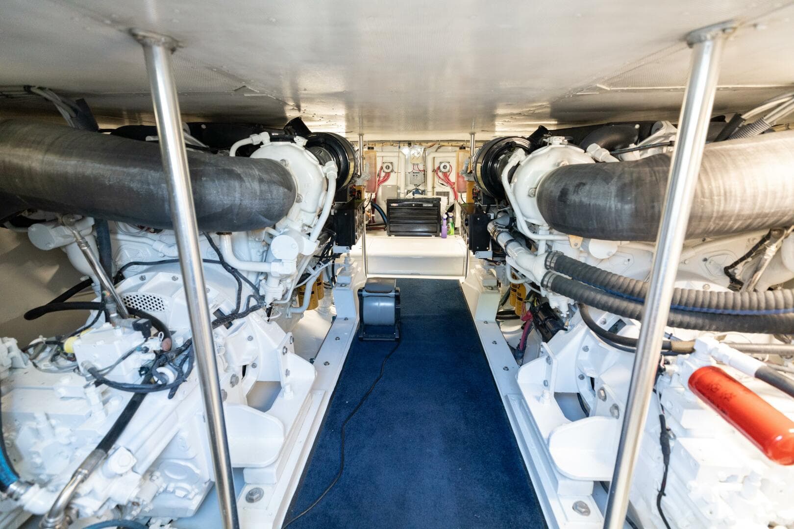 1998 Miller Marine 60' Convertible CAT'N'AROUND-Engine Room3