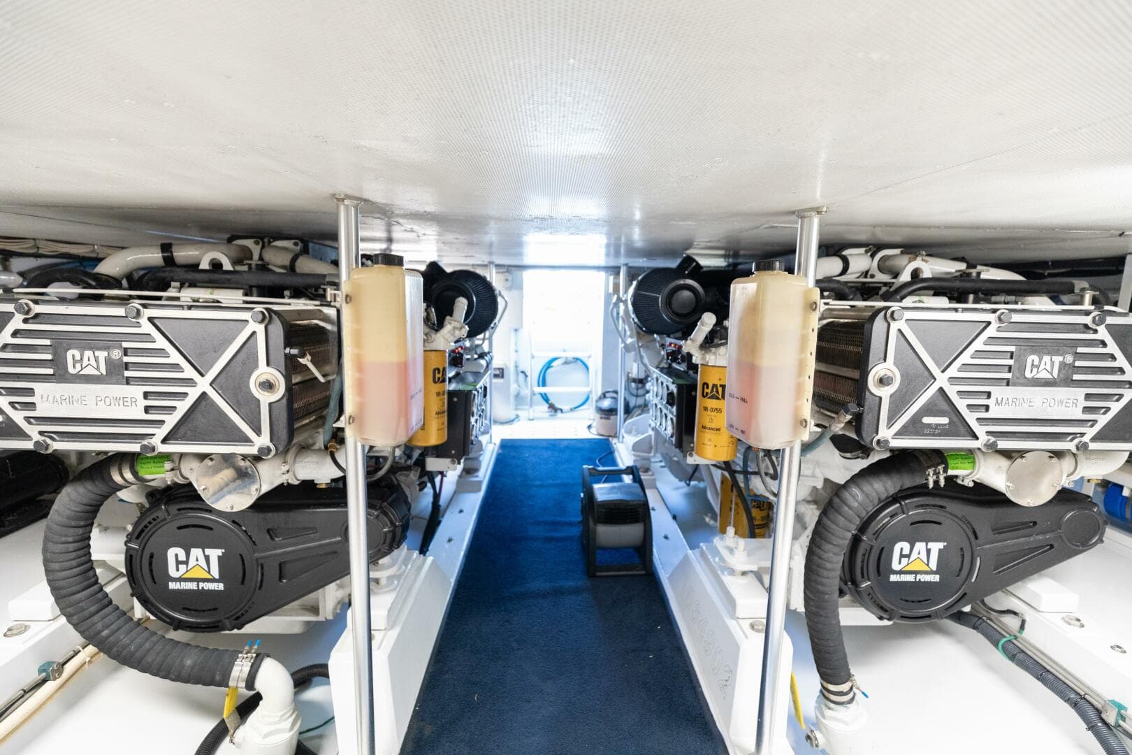 1998 Miller Marine 60' Convertible CAT'N'AROUND-Engine Room1