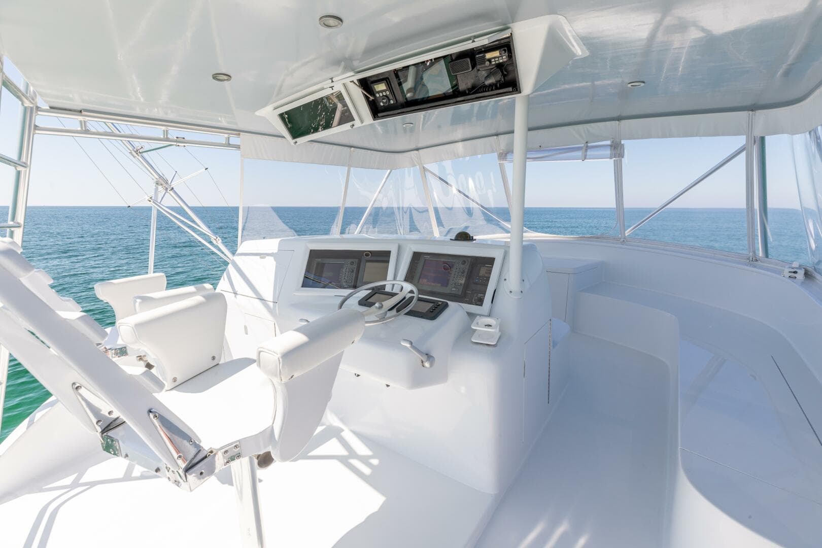 1998 Miller Marine 60' Convertible CAT'N'AROUND-Helm 5