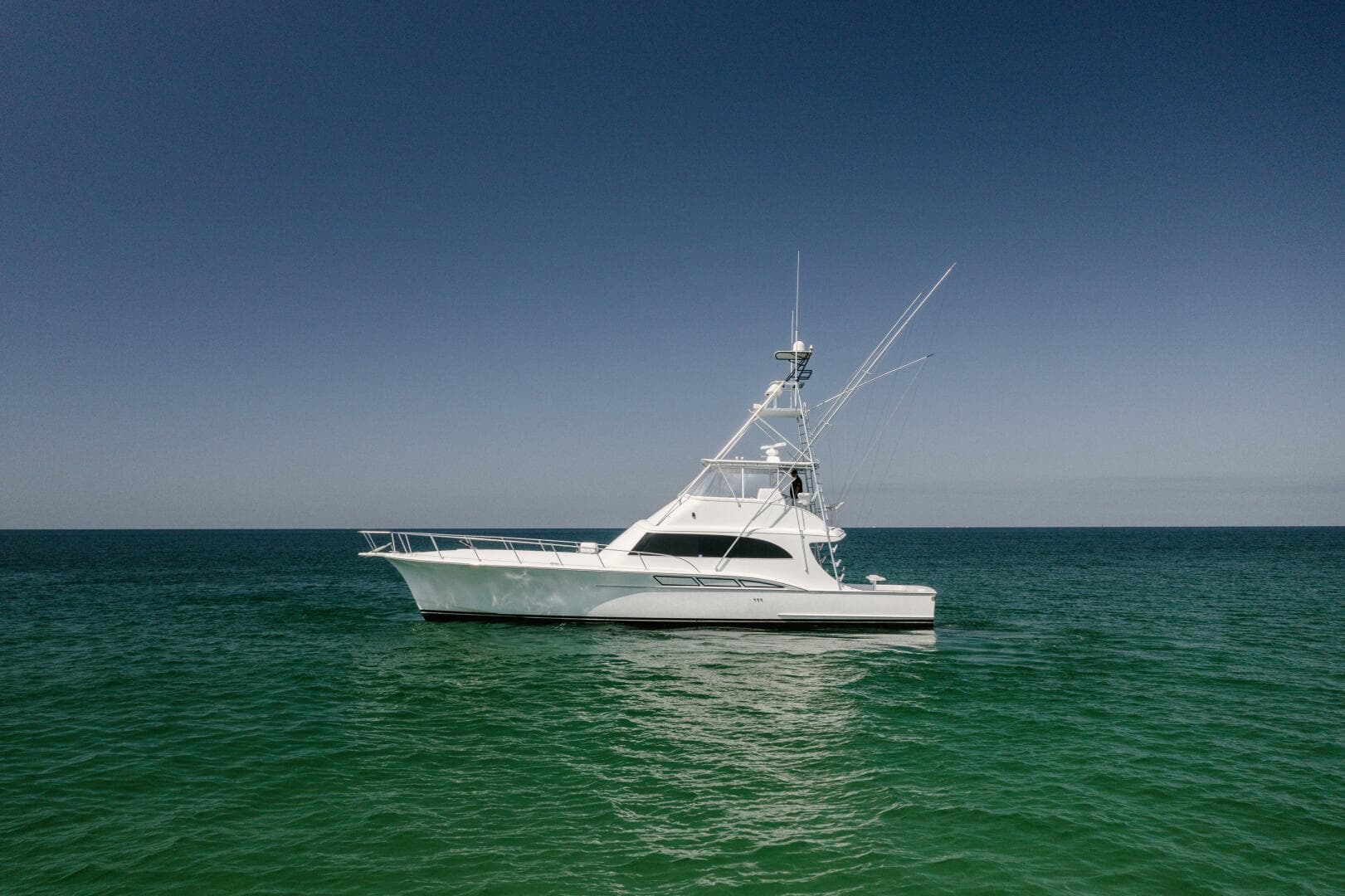 1998 Miller Marine 60' Convertible CAT'N'AROUND-Port Profile