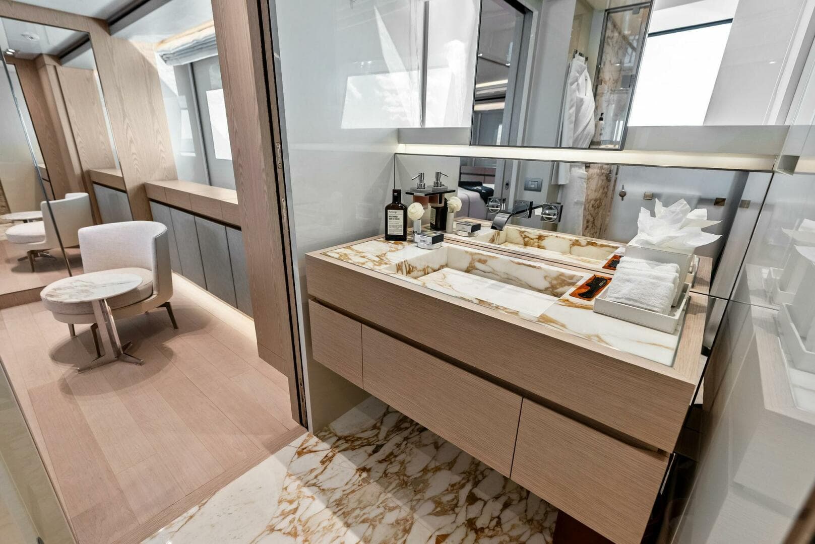 Primary Stateroom Ensuite (Hers)