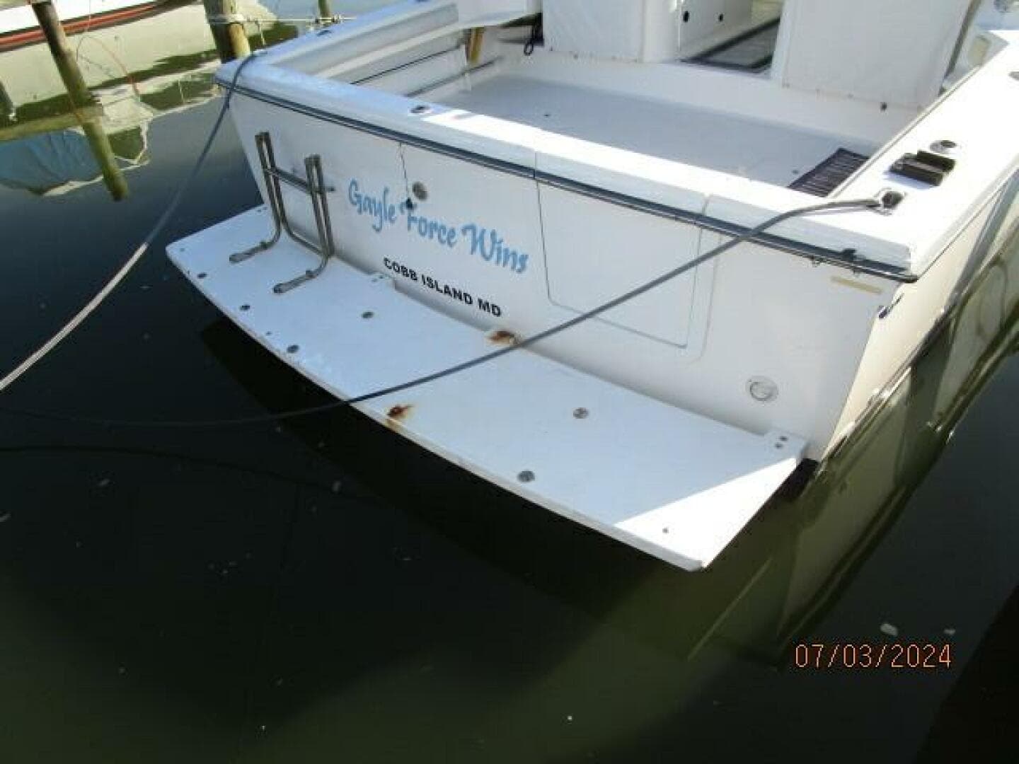 33' Wellcraft swimplatform