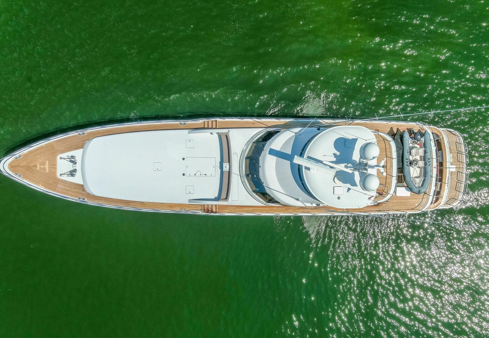 1989 116' Feadship - Boss - Aerial Profile