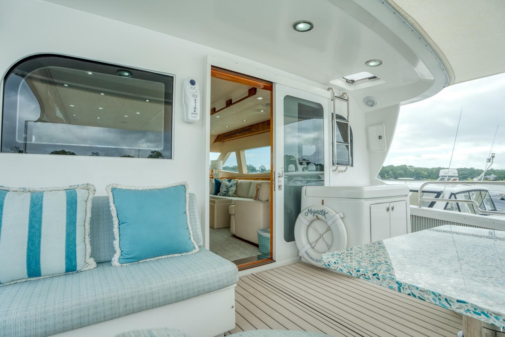 2007 Hatteras Enclosed Bridge