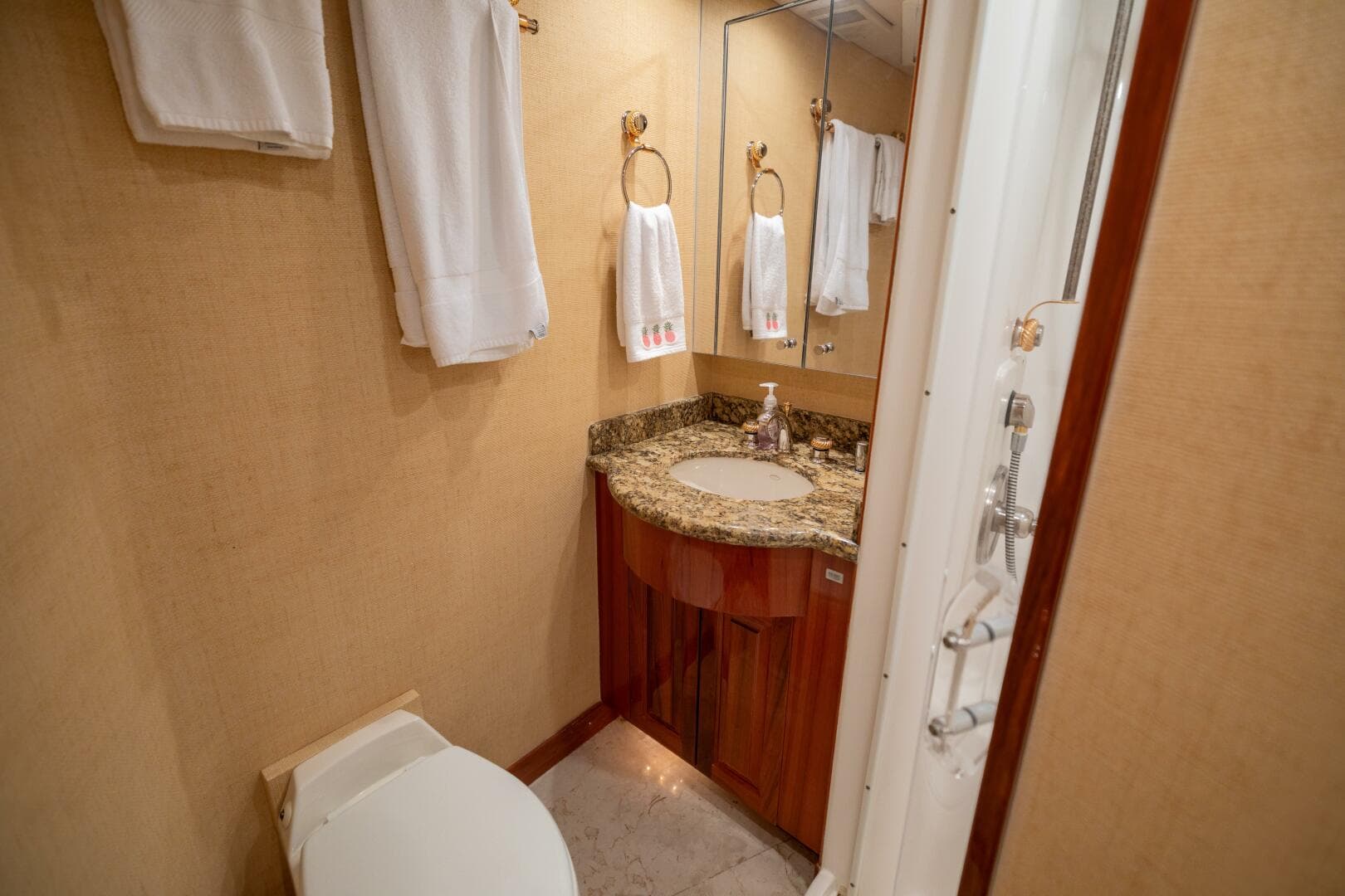 2005 Hatteras 68 Convertible- Guest Head 1