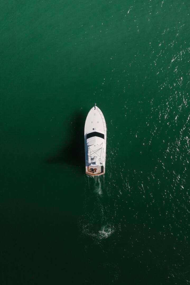 2005 Hatteras 68 Convertible- Birds Eye View