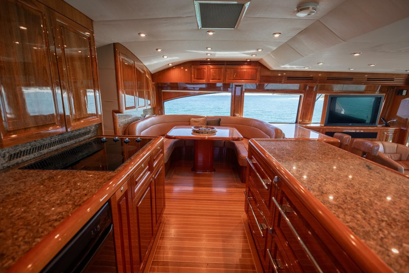 2005 Hatteras 68 Convertible- Galley 3