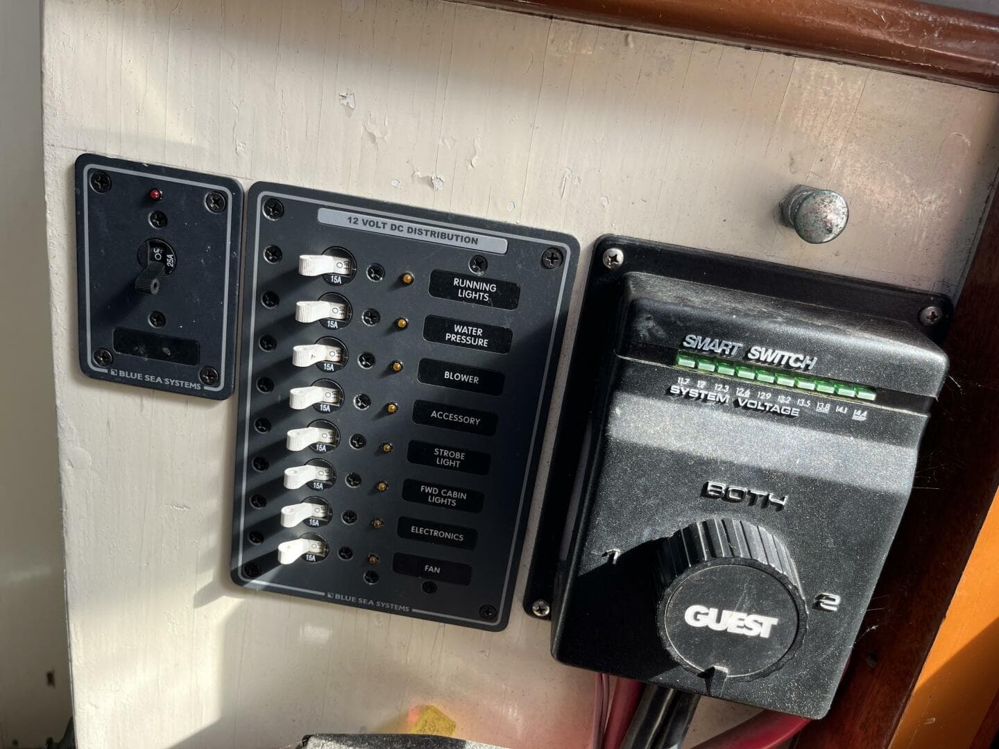 Adequate electrical panel and master switch