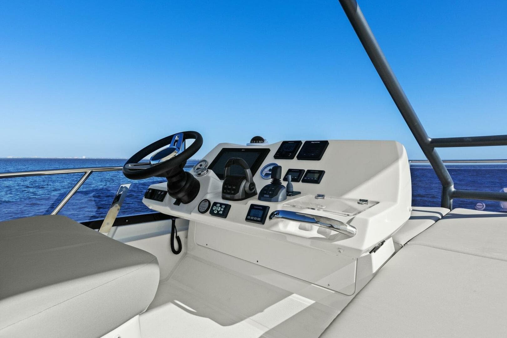 2022 Prestige 460 Flybridge - Brace Yourself Too -Flybridge Helm