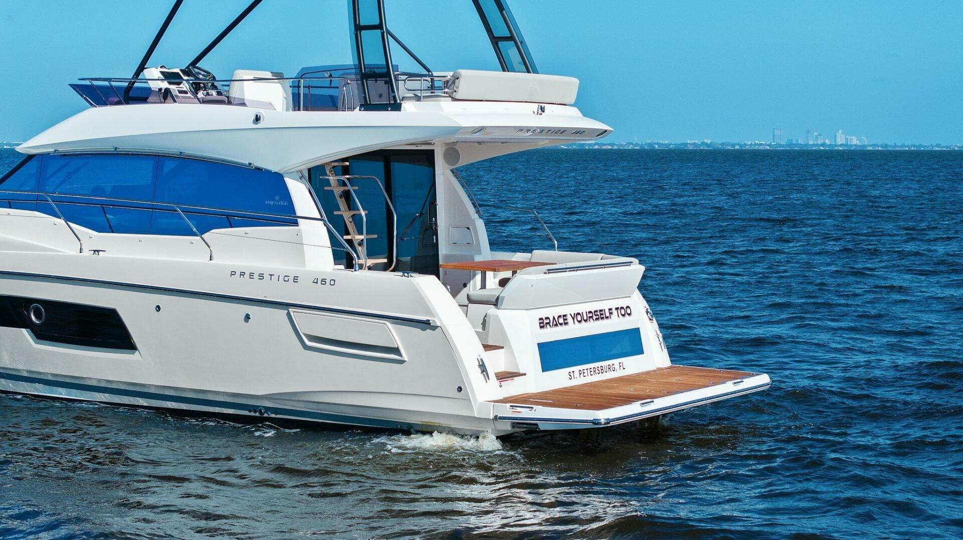 2022 Prestige 460 Flybridge - Brace Yourself Too -Profile