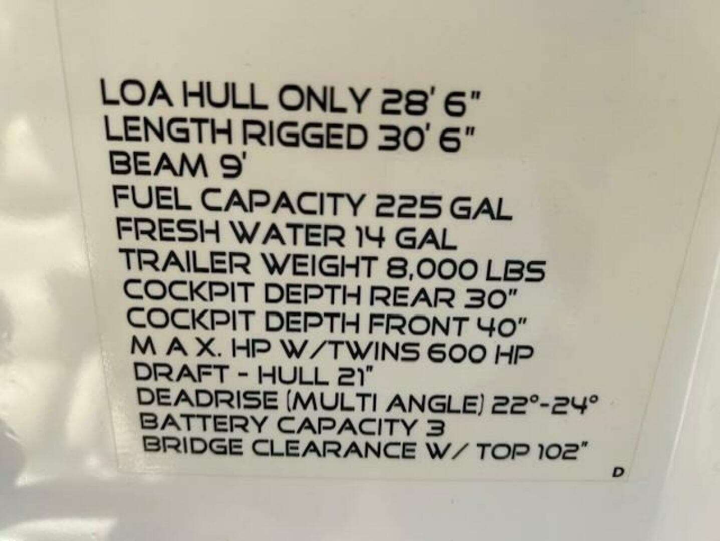 2017 Sailfish 290 Center Console