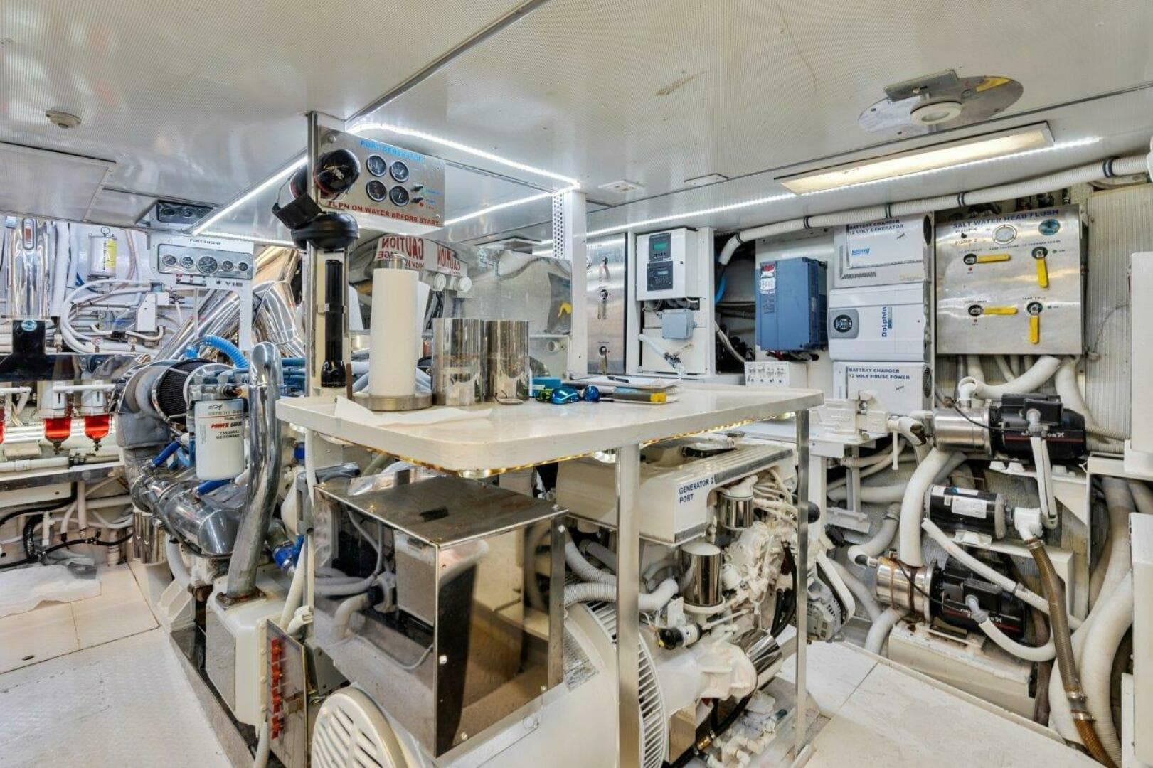 Broward 110 Envision - Engine Room