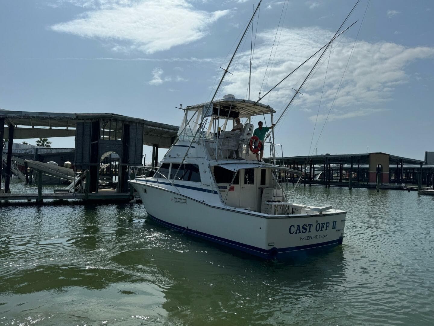 1983 Bertram 385 Convertible- Cast Off II- Transom