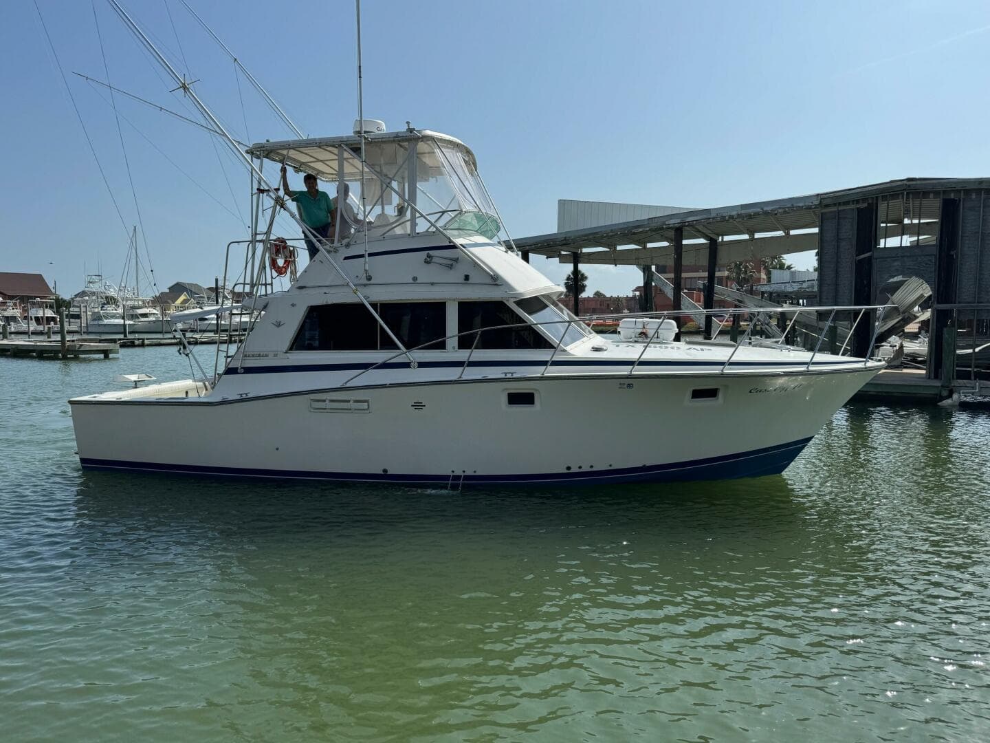 1983 Bertram 385 Convertible- Cast Off II-STBD 2