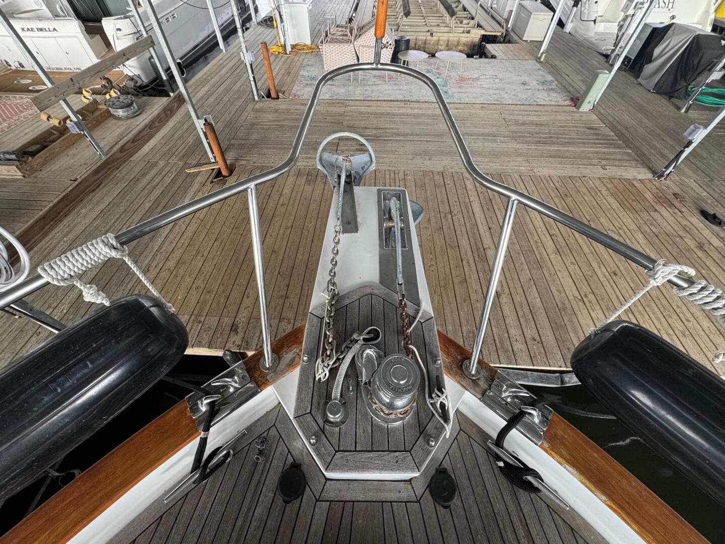 13 1991 Ocean Alexander 456 Knot Yet   Bow Pulpit