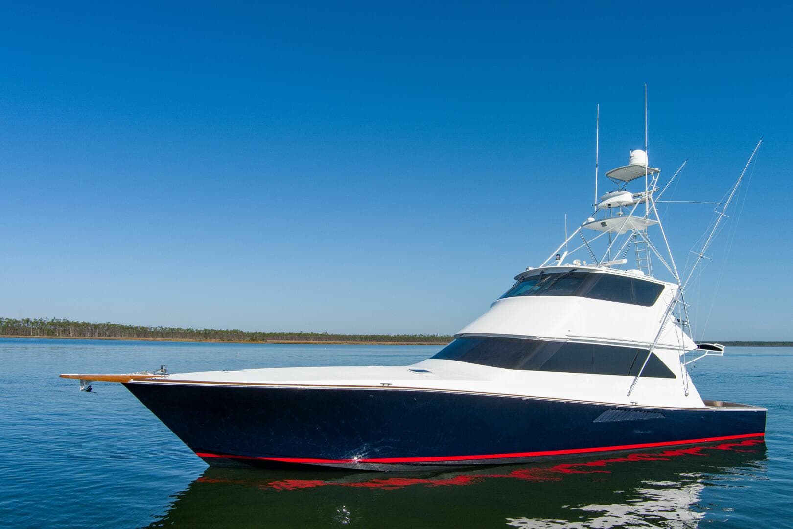 2001 65 Viking Convertible Enclosed Bridge Partnership Portside (3)