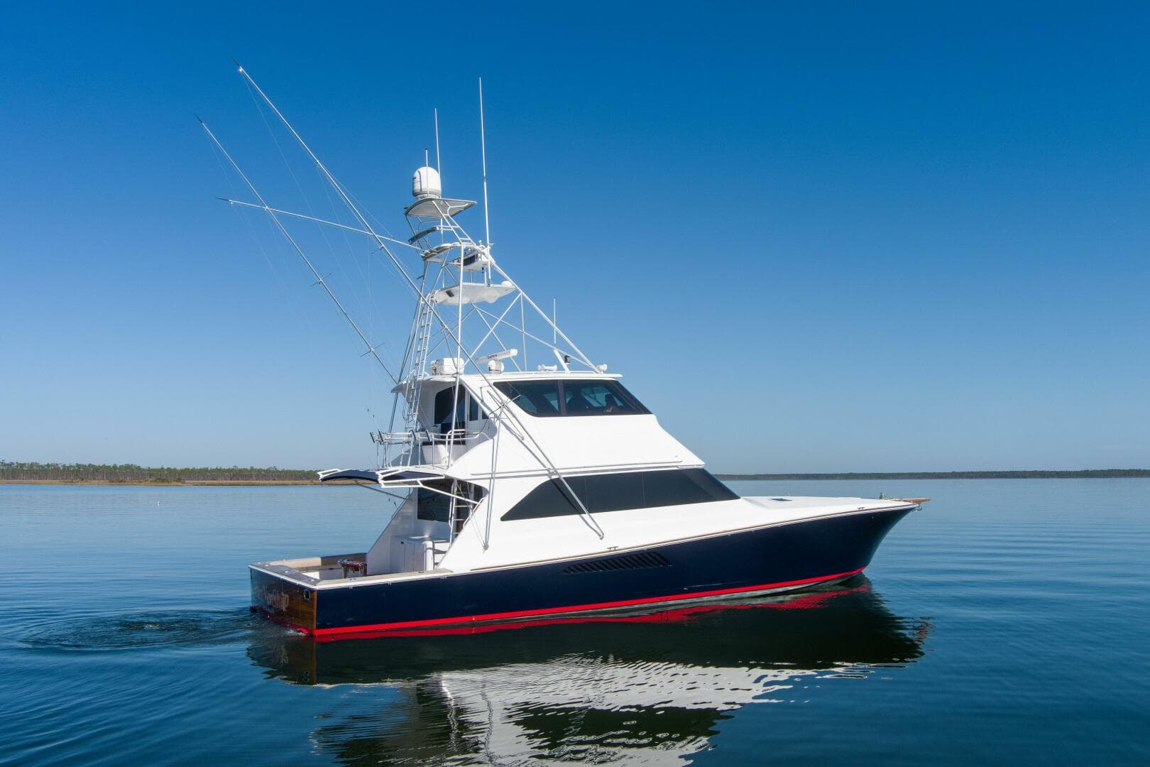 2001 65 Viking Convertible Enclosed Bridge Partnership Starboard (1)