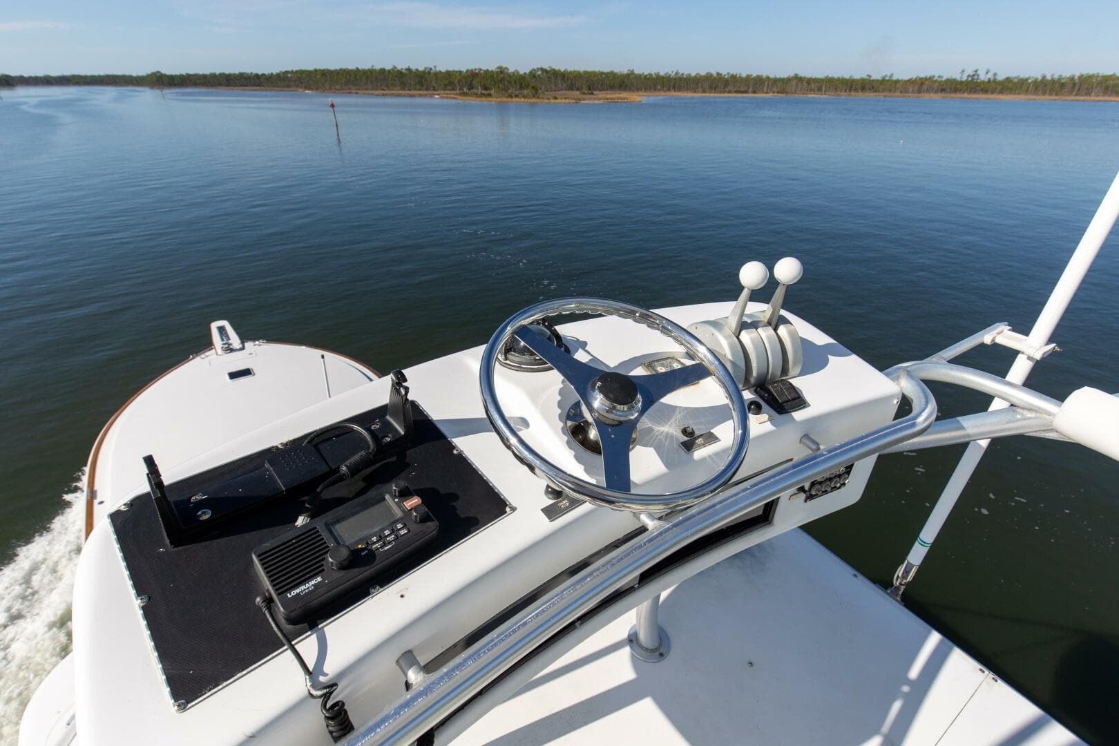 2001 65 Viking Convertible Enclosed Bridge Partnership Upper Flybridge