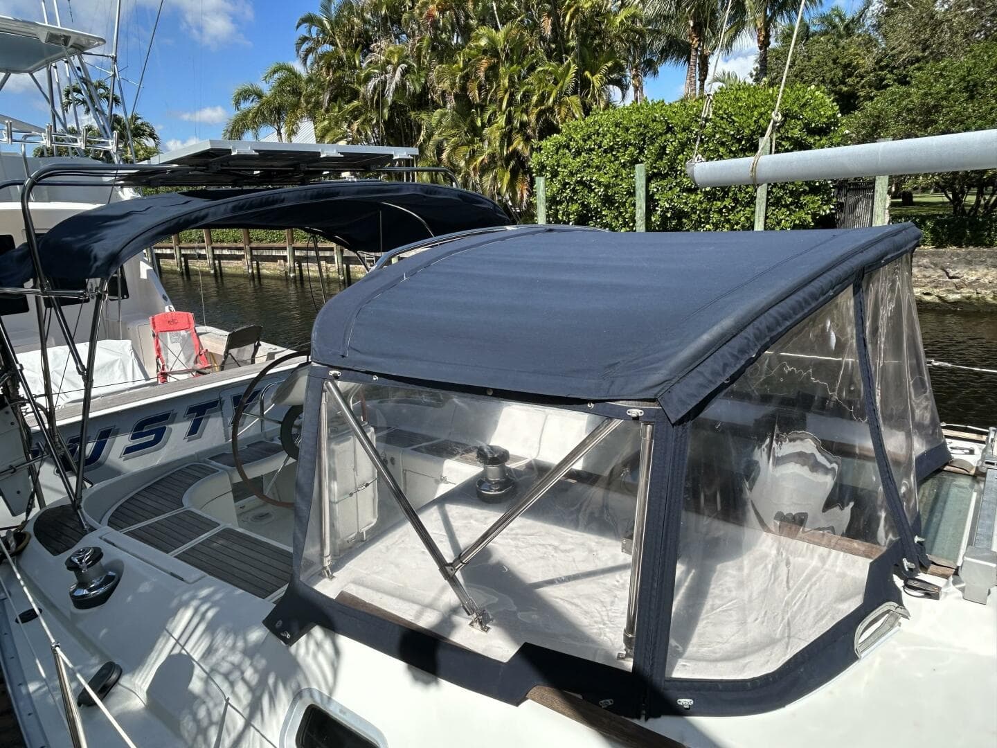 37' Jeanneau cockpit dodger-bimini