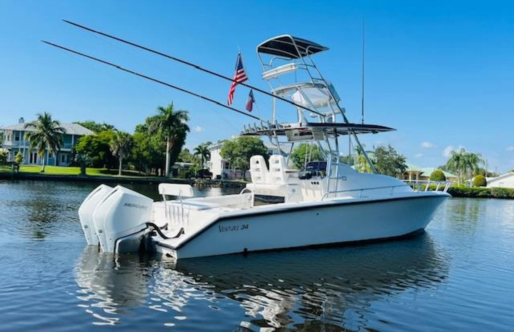 1999 Venture 34 Walkaround with Tower