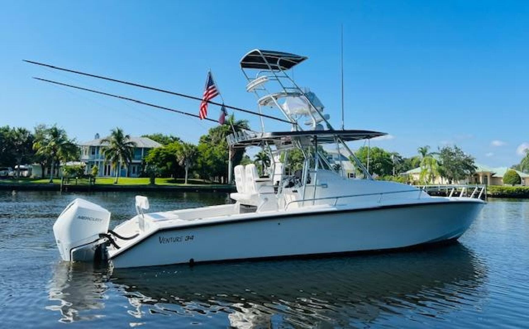 1999 Venture 34 Walkaround with Tower