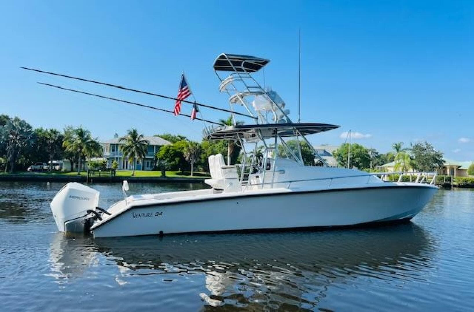 1999 Venture 34 Walkaround with Tower