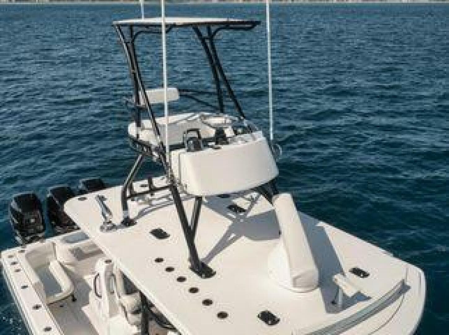 2022 Invincible 36 Open Fisherman boat on open sea.