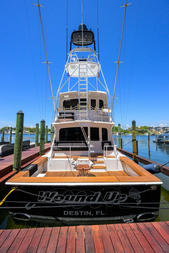 2004 Viking 65 Enclosed Bridge w/Tower yacht docked in Destin, FL.