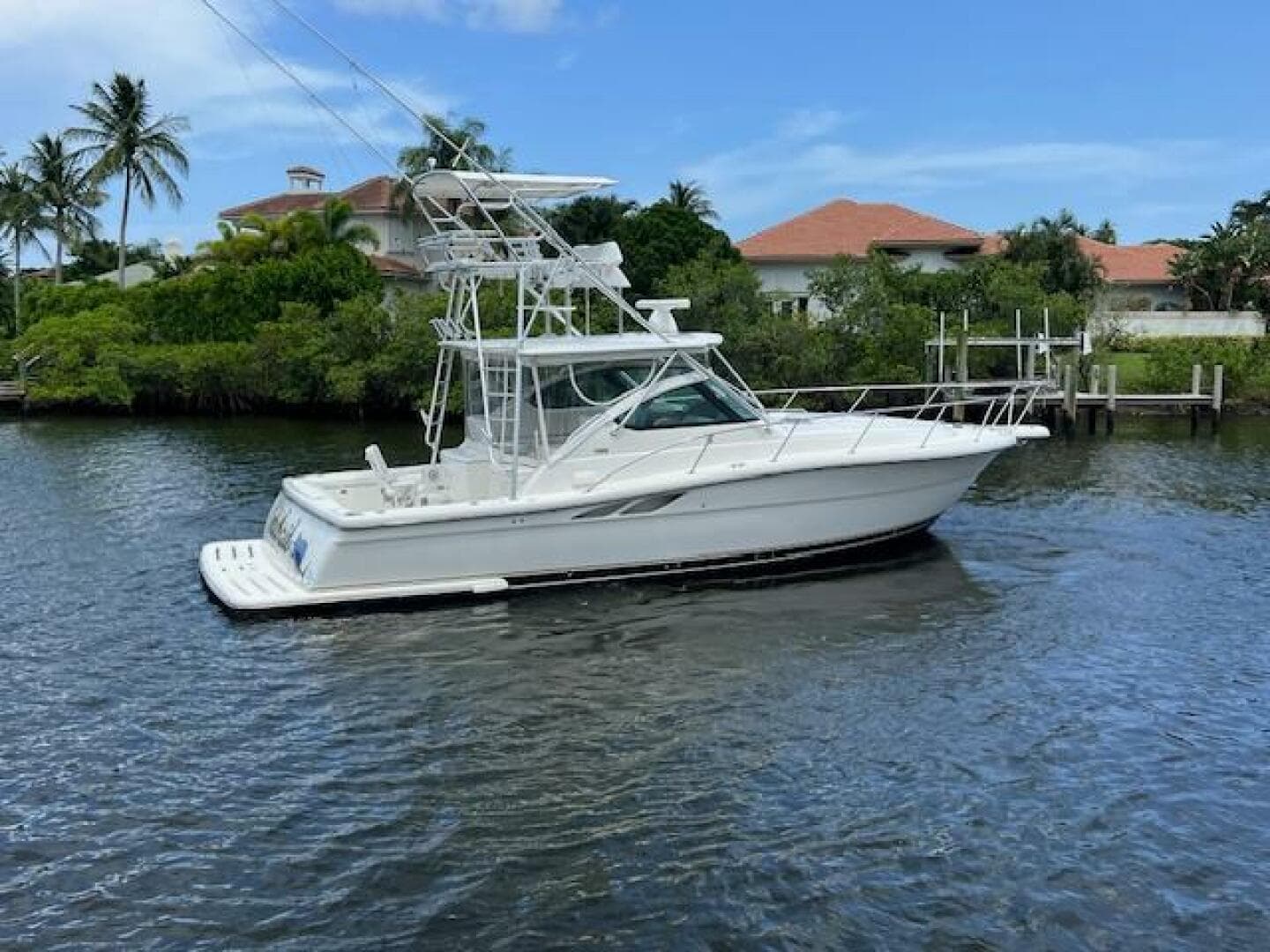 2003 Tiara Yachts 3800 Open cruising on a scenic waterway.