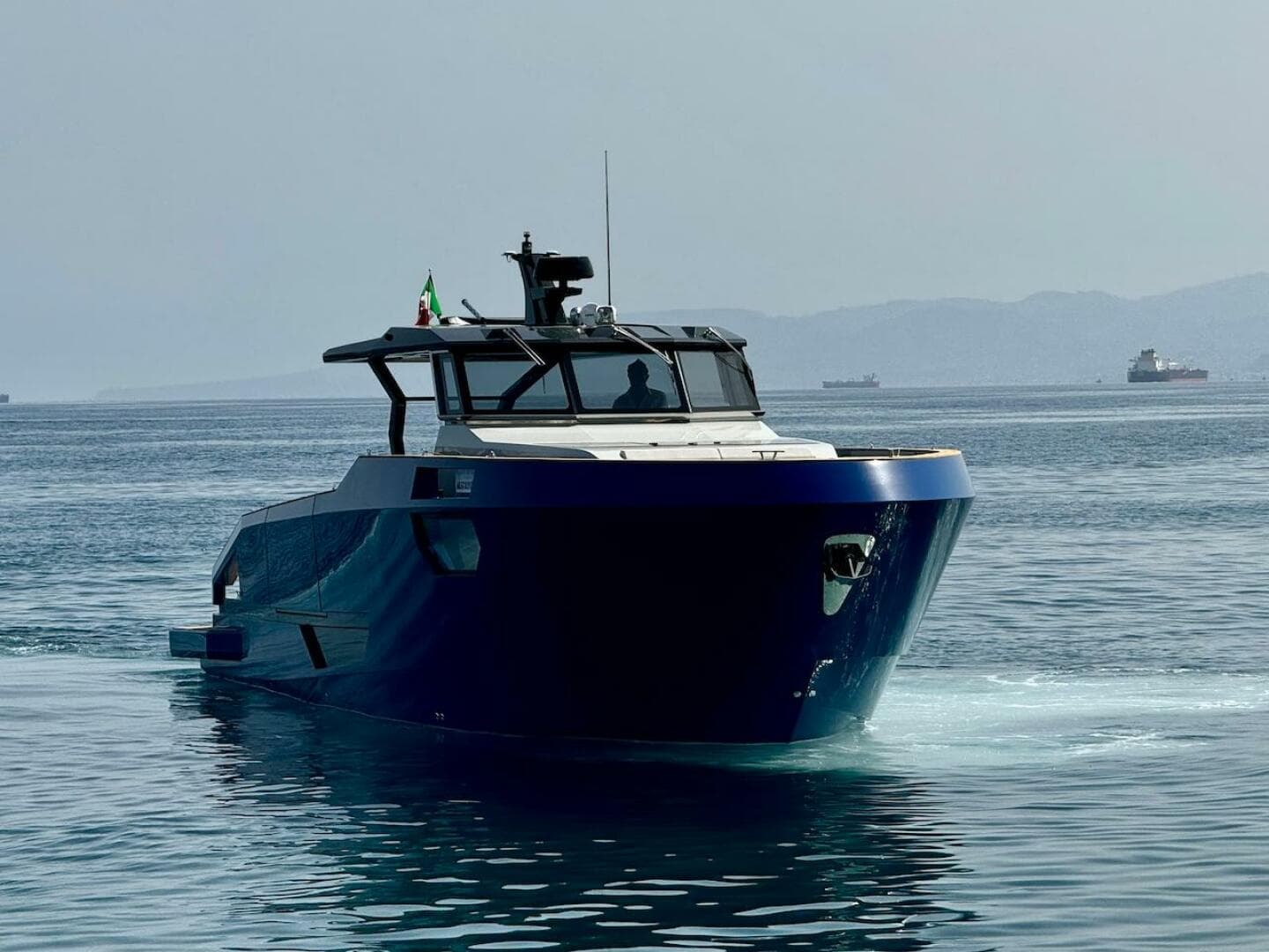 Aicon Audace 50 yacht cruising on calm waters, 2025 model.