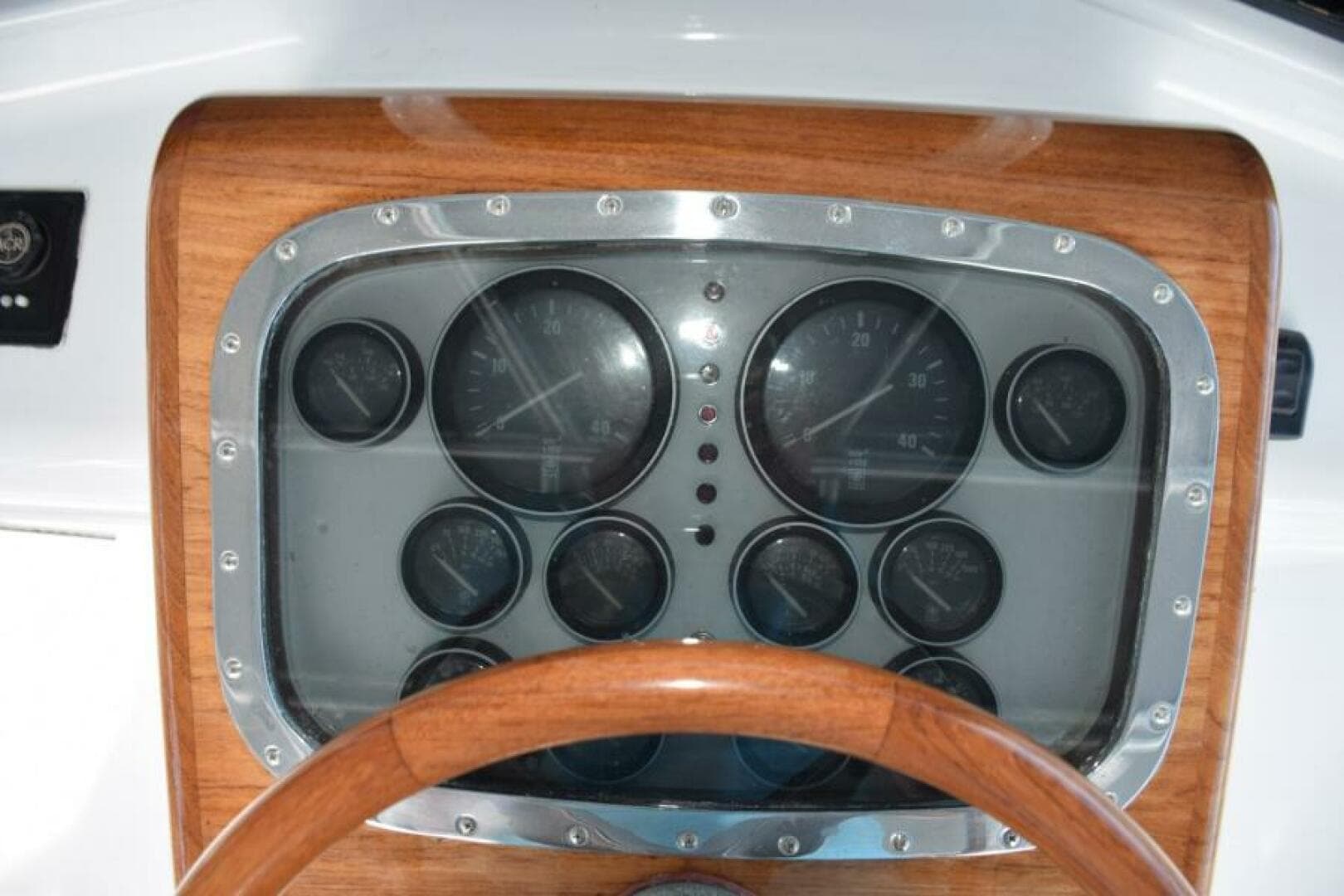 Helm Pod With Chrome Bezel And Gauges