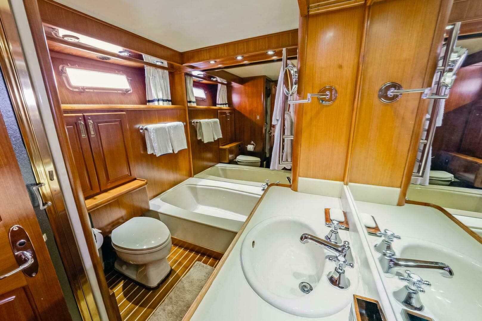 Owner's Head With Tub And Stall Shower