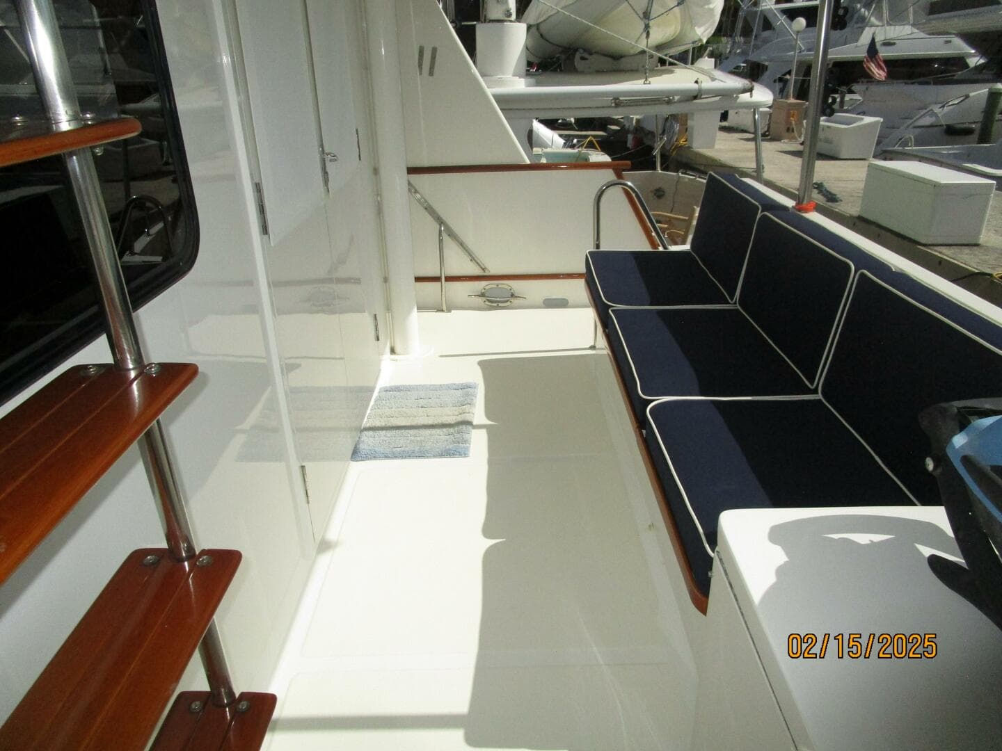 57' DeFever aftdeck starboard