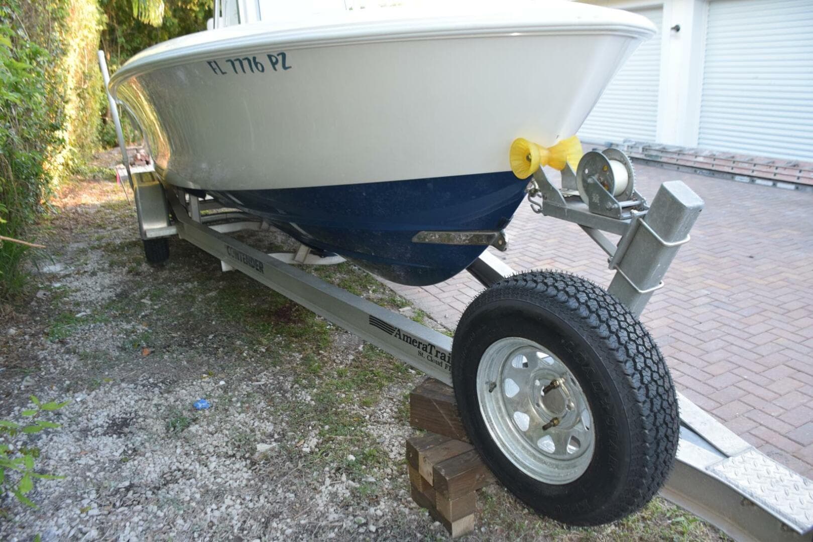No Bottom Paint, Two Eye, Serviced Alum Trailer with Spare  